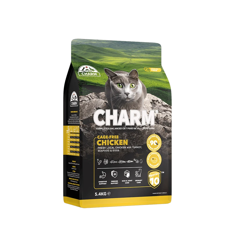 CHARM - Cage-Free Chicken - Kornfrit kattefoder med frisk kylling