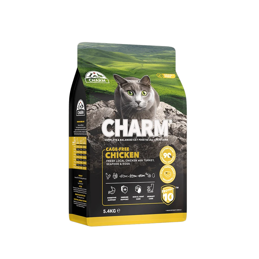 CHARM - Cage-Free Chicken - Kornfrit kattefoder med frisk kylling