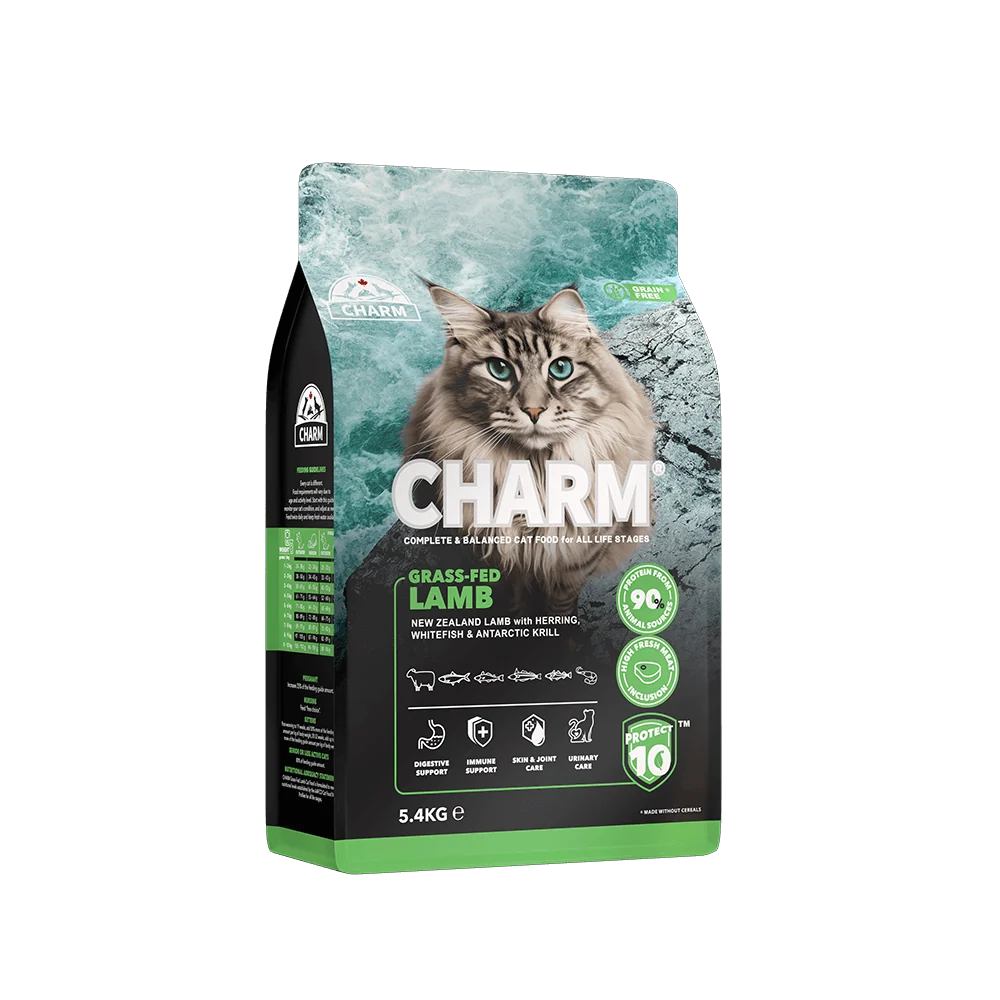CHARM - Grass-Fed Lamb – Kornfrit kattefoder med frisk lam