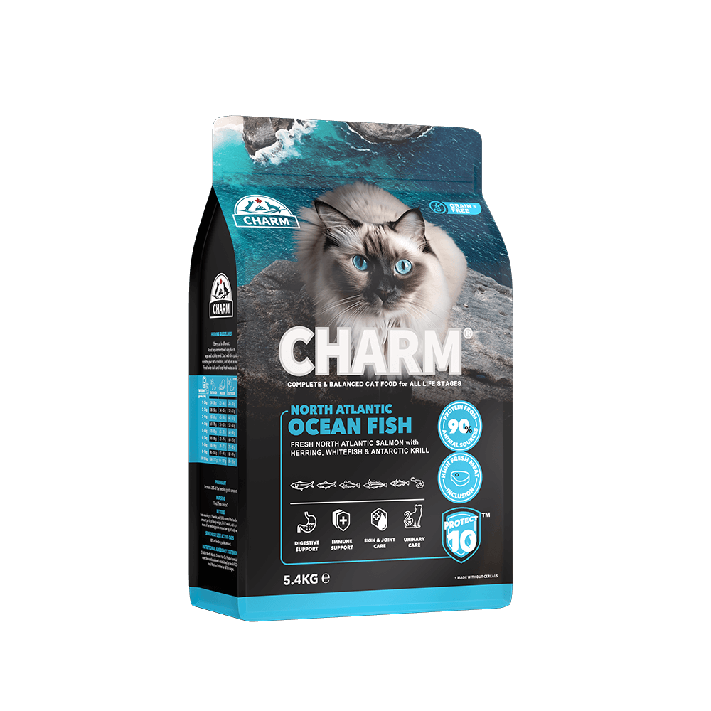CHARM - North Atlantic Ocean Fish – Kornfrit kattefoder med nordatlantisk laks