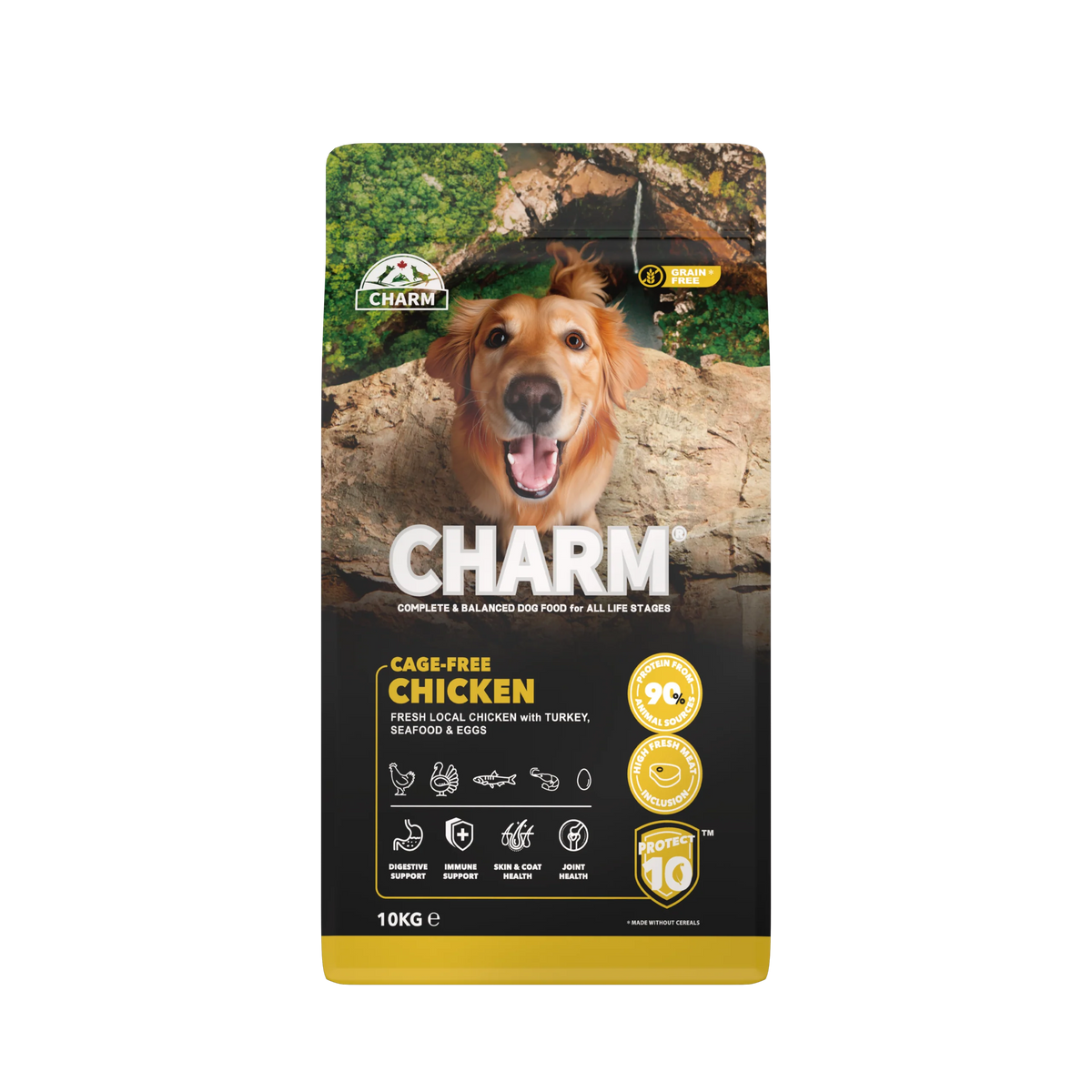 CHARM - Cage-free Chicken - Kornfrit hundefoder med frisk kylling
