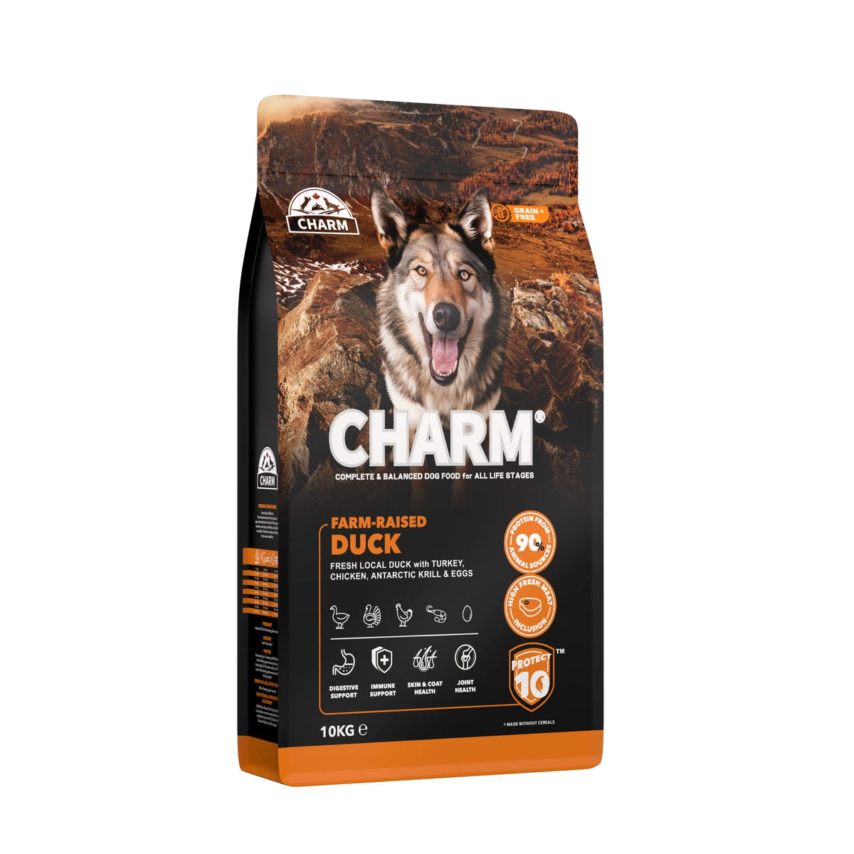 CHARM -  Farm-Raised Duck - Kornfrit hundefoder med gårdopdrættet and