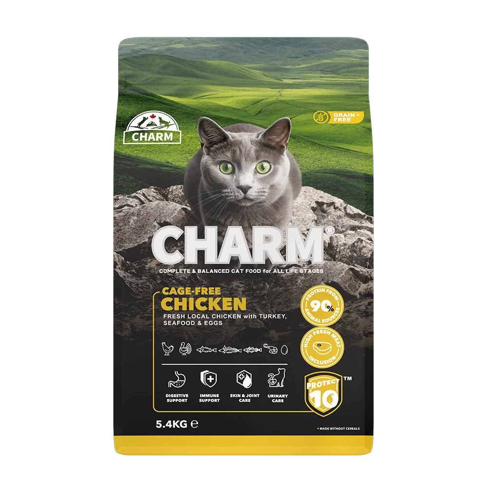 CHARM - Cage-Free Chicken - Kornfrit kattefoder med frisk kylling