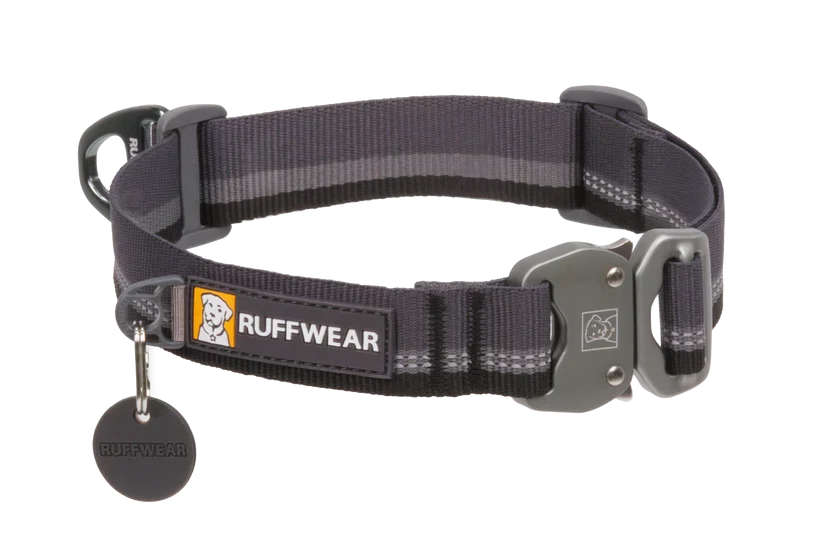 Grå Top Rope halsbånd med metalspænde - Ruffwear