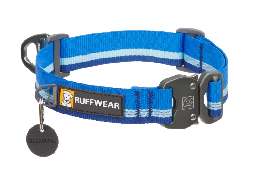 Blå Top Rope halsbånd med metalspænde - Ruffwear