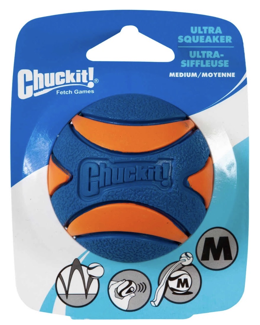Ultra Squeaker Ball med PIV - Chuck It!