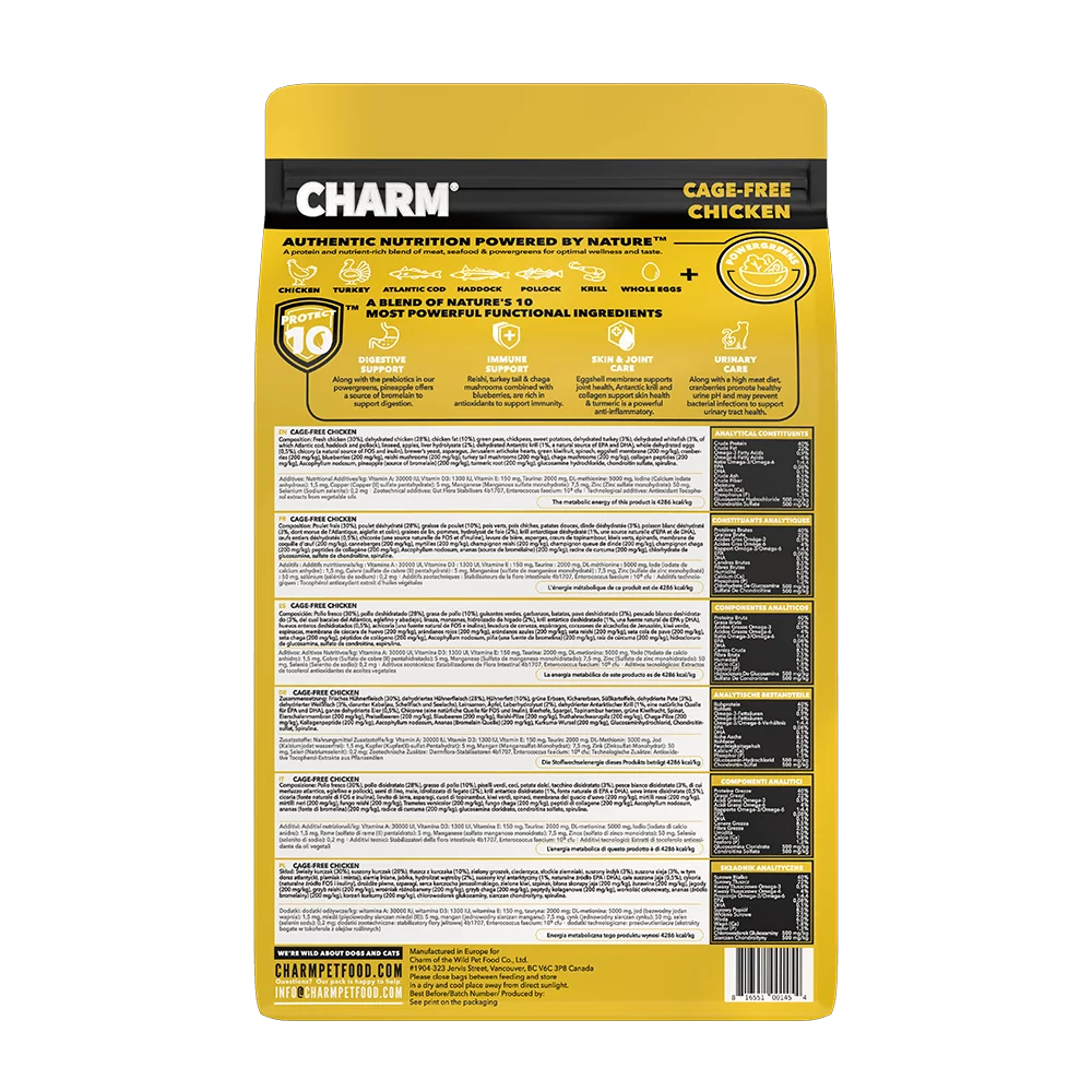 CHARM - Cage-Free Chicken - Kornfrit kattefoder med frisk kylling