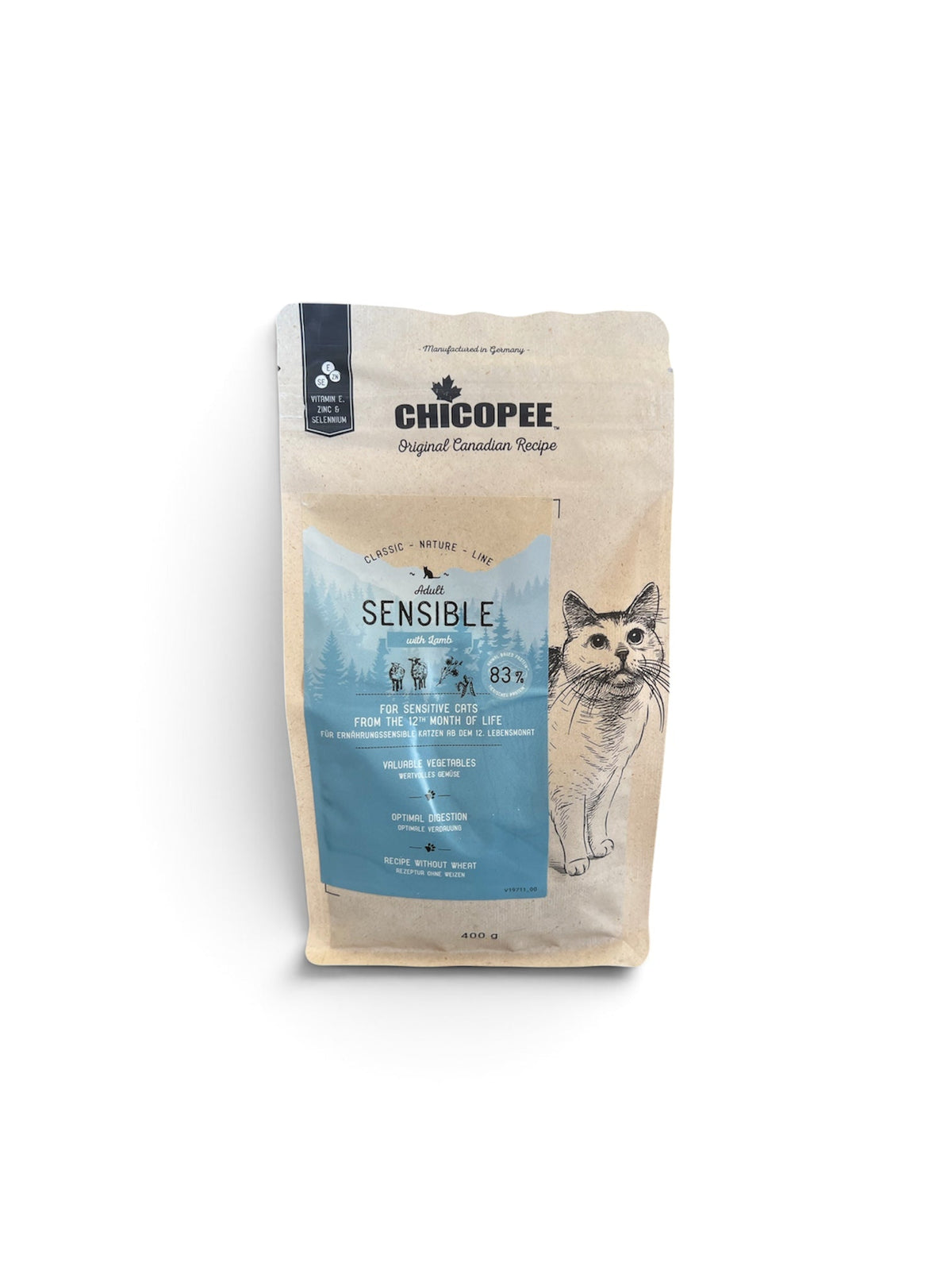 Chicopee Cat Classic Nature Line - Adult Cat Sensible, Lamb