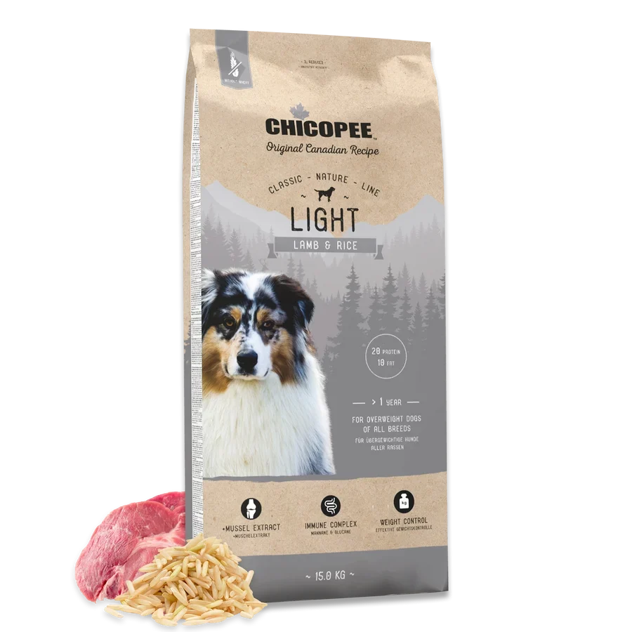 Chicopee Classic Nature Line - Light Adult, Lamb & Rice 15 kg