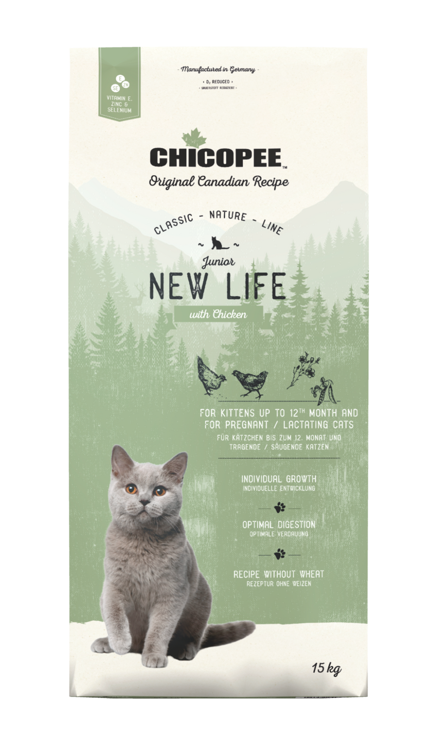 Chicopee Cat Classic Nature Line - New Life, Chicken