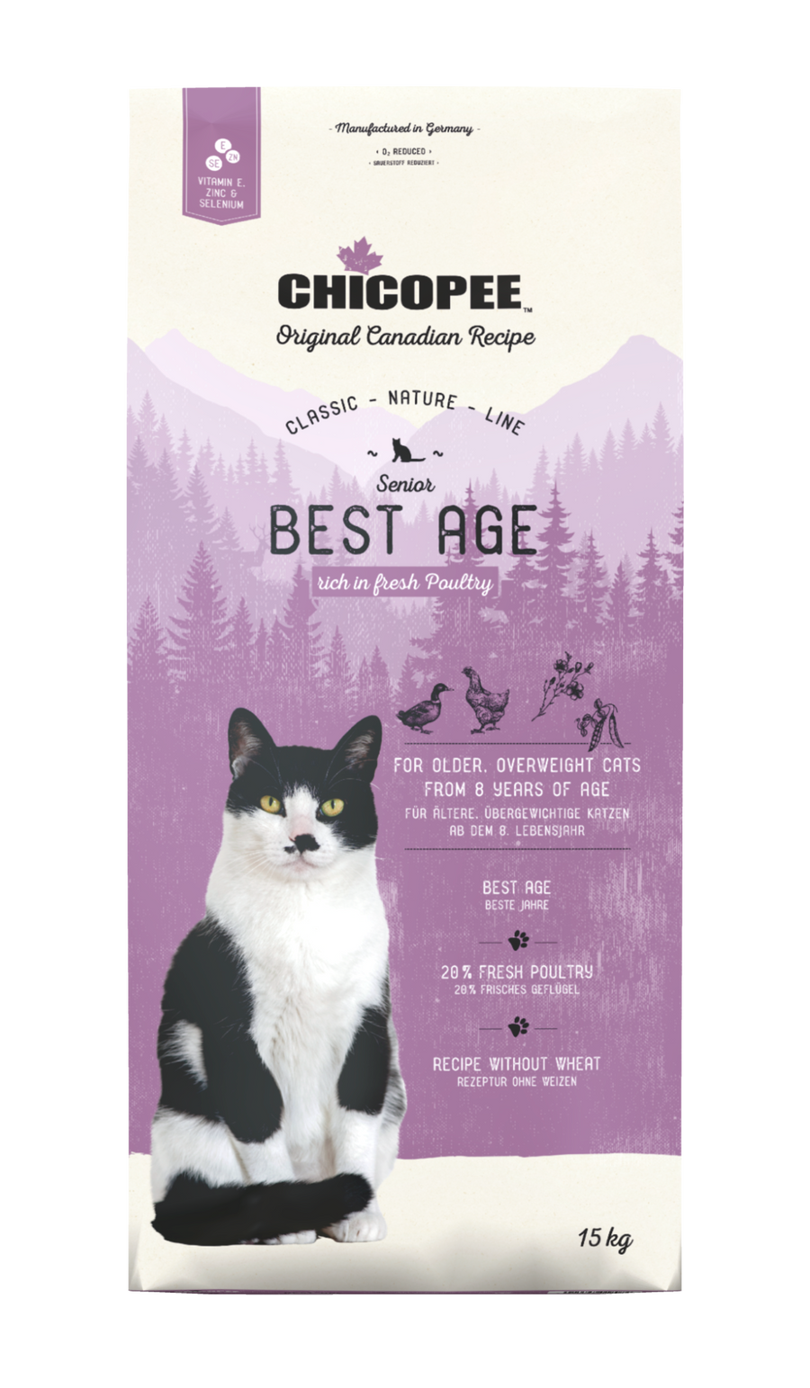 Chicopee Cat Classic Nature Line - Senior Best Age, Poultry