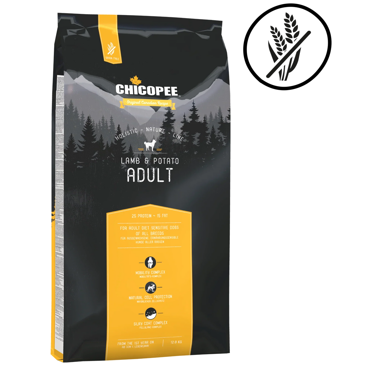 Chicopee Holistic Nature Line - Adult, Lamb & Potato 12 kg