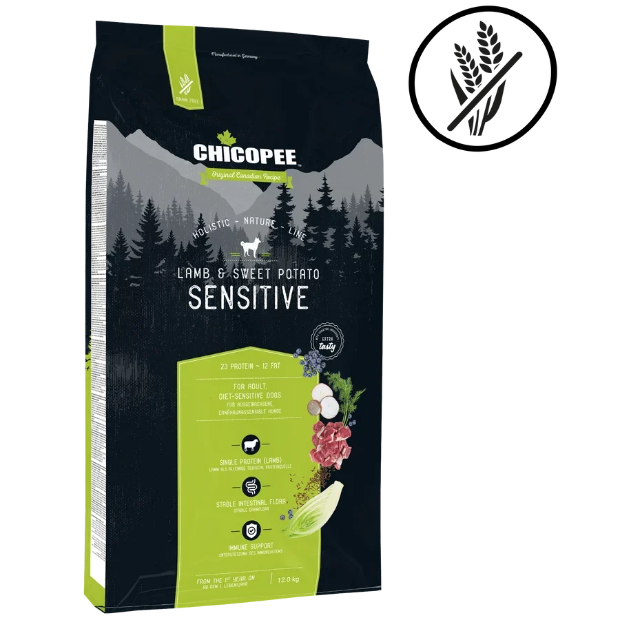 Chicopee Holistic Nature Line - Sensitive Adult, Lamb & Sweet Potato 12 kg