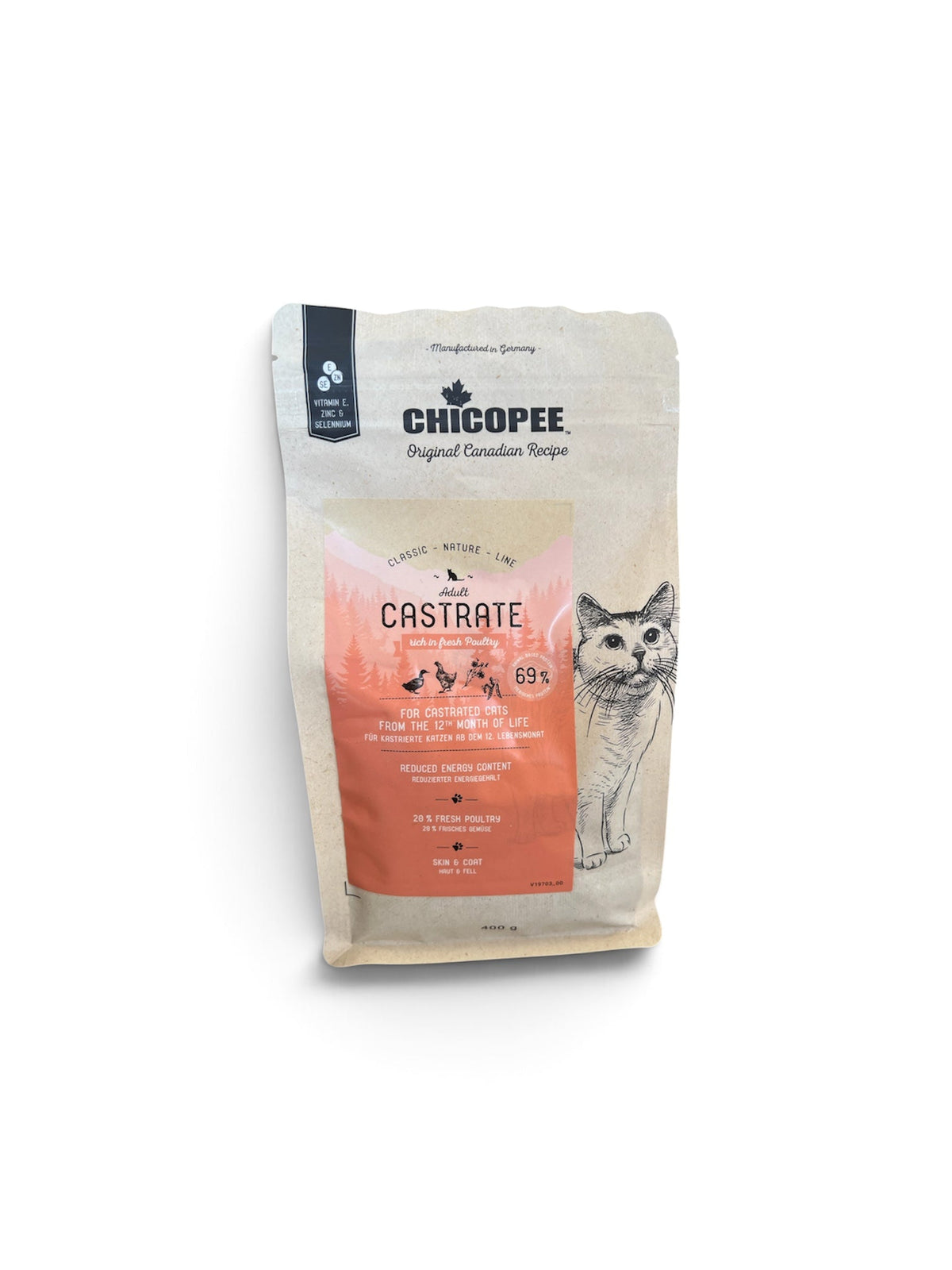 Chicopee Cat Classic Nature Line - Adult Castrate, Fresh Poultry