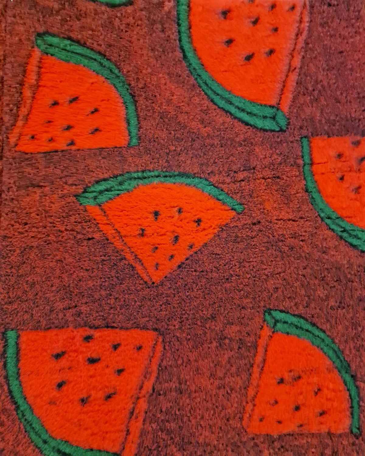 Vetbed med gummi bagside - Vandmelon