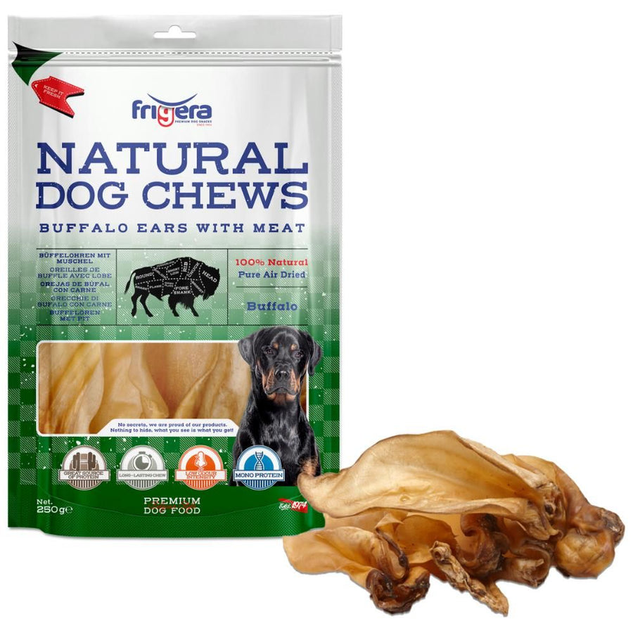 Naturel Dog Chews Bøffel ører med kød 250 g