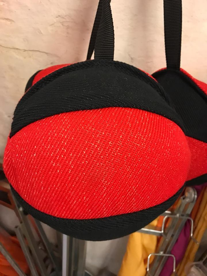 Stor bide stofbold med håndtag