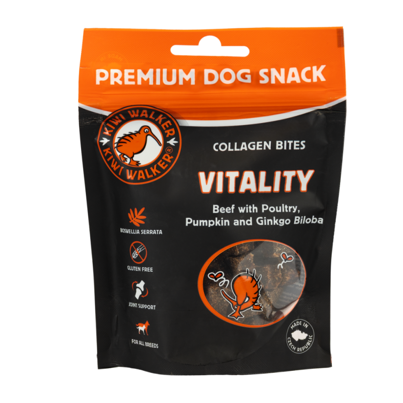 Vitality - Collagen Bites (Græskar og Ginkgo Biloba) - KIWI WALKER