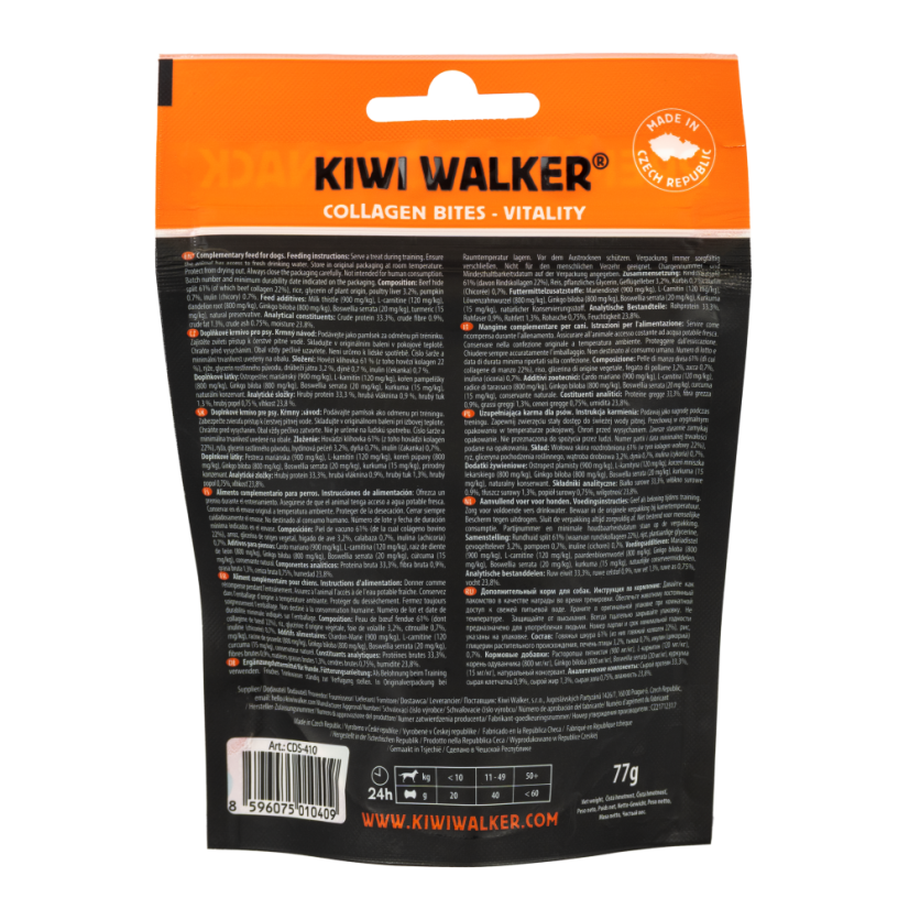 Vitality - Collagen Bites (Græskar og Ginkgo Biloba) - KIWI WALKER
