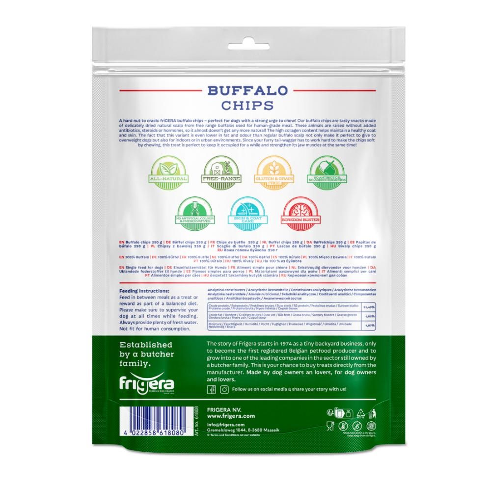 Naturel Dog Chews Bøffel Chips 250 g